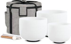 crystal singing bowl set